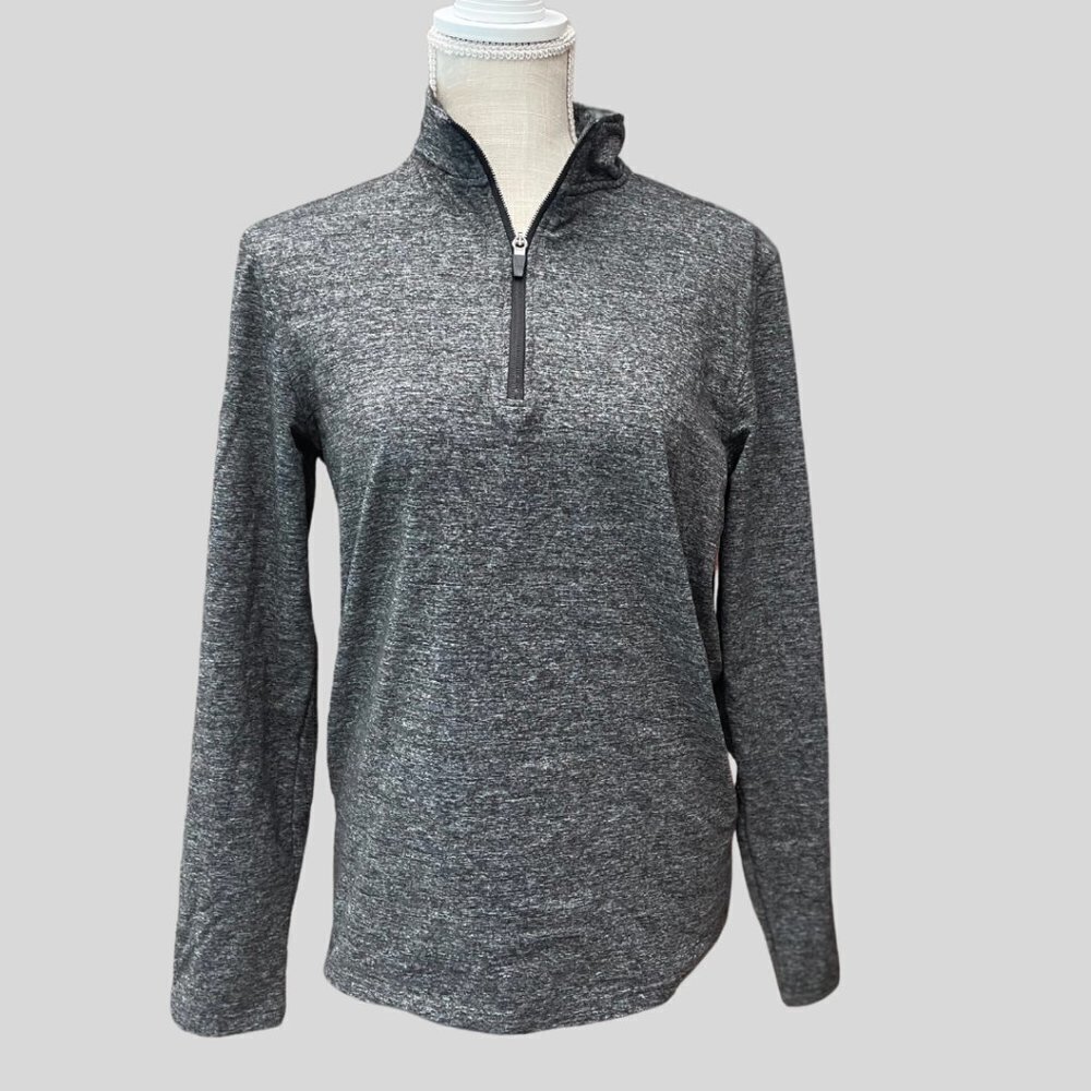 01.Algo Performance Quarter Zip Gray Athletic Pul… - image 3